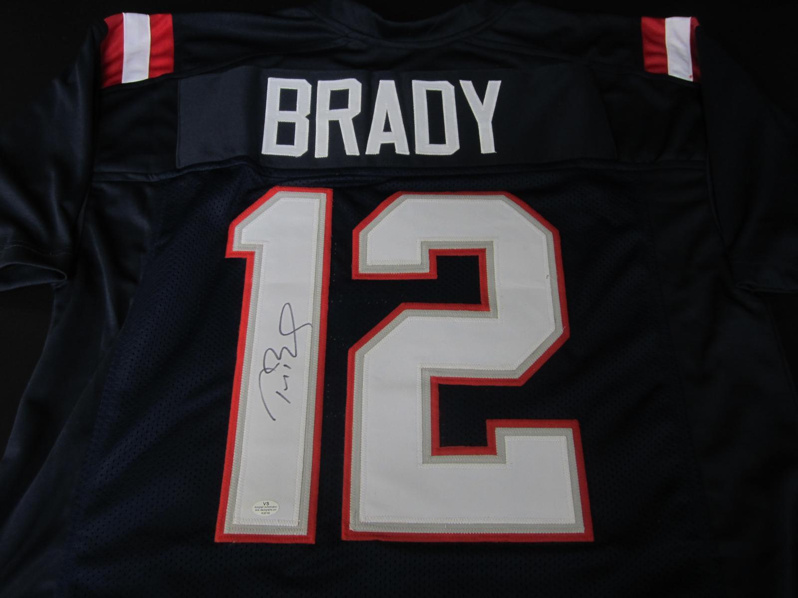 PATRIOTS TOM BRADY SIGNED JERSEY VS COA