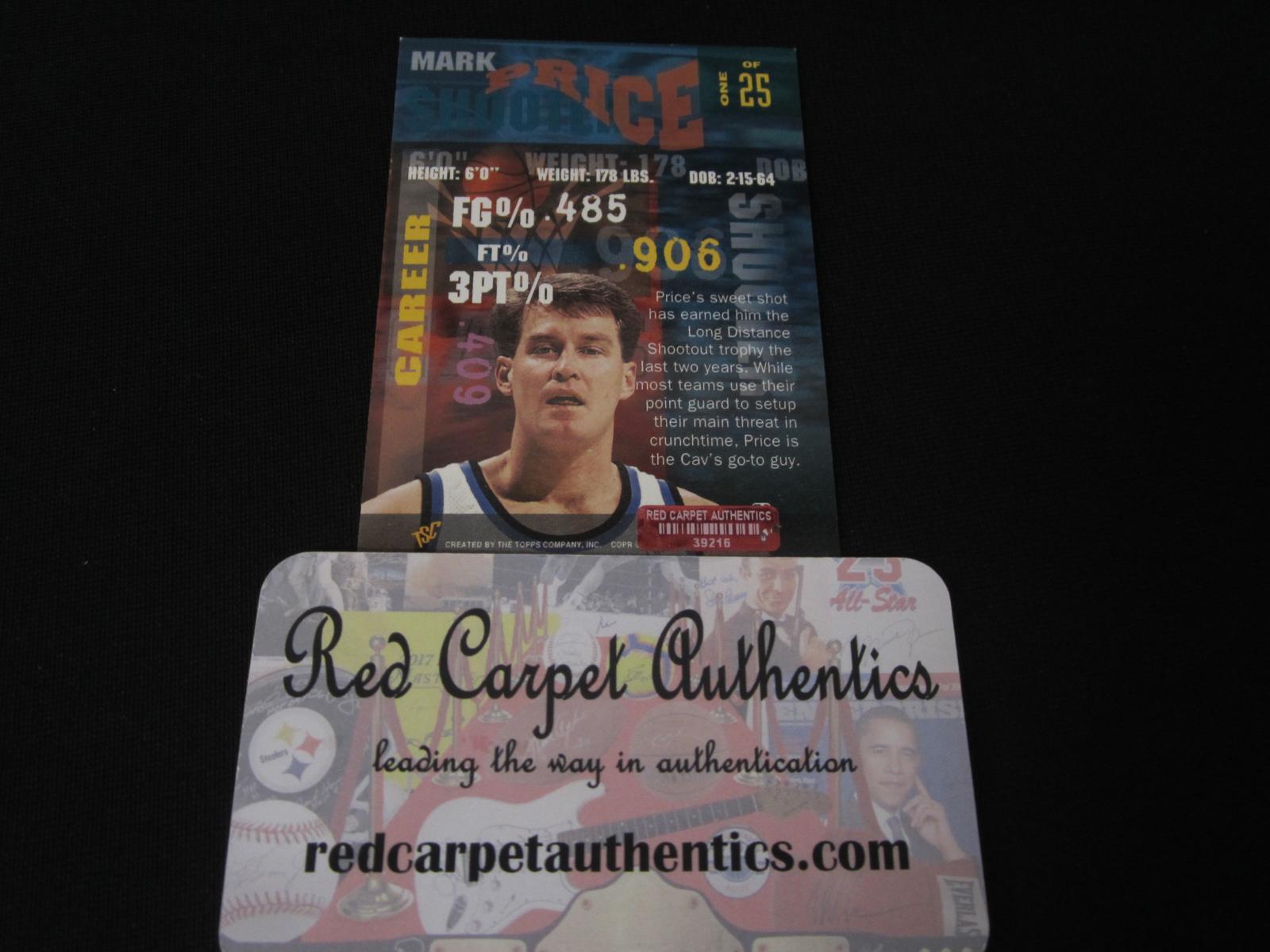 1994-95 STADIUM CLUB MARK PRICE AUTOGRAPH