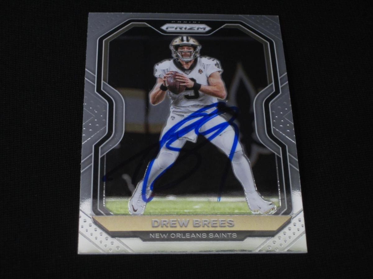 2020 PRIZM DREW BREES AUTOGRAPH COA