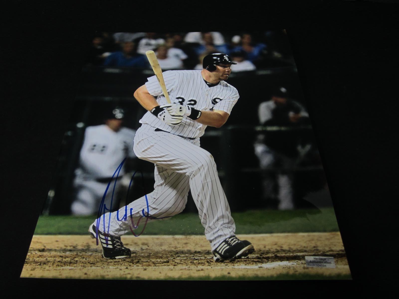 ADAM DUNN SIGNED 8X10 PHOTO HERITAGE COA