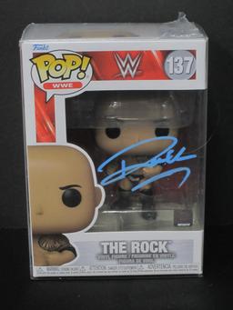 DWAYNE THE ROCK JOHNSON SIGNED FUNKO COA