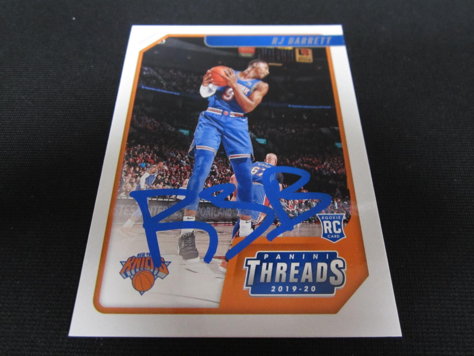 2019-20 THREADS RJ BARRETT RC AUTOGRAPH COA