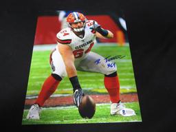 JC TRETTER SIGNED 8X10 PHOTO BROWNS BAS