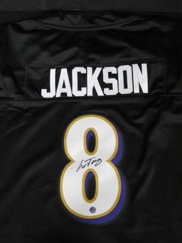 RAVENS LAMAR JACKSON SIGNED JERSEY COA