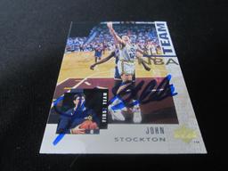 1994-95 UD JOHN STOCKTON AUTOGRAPH COA