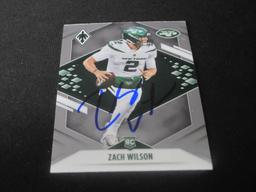 2021 PHOENIX ZACH WILSON AUTOGRAPH RC COA