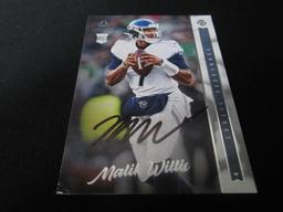 2022 LUMINANCE MALIK WILLIS AUTOGRAPH RC