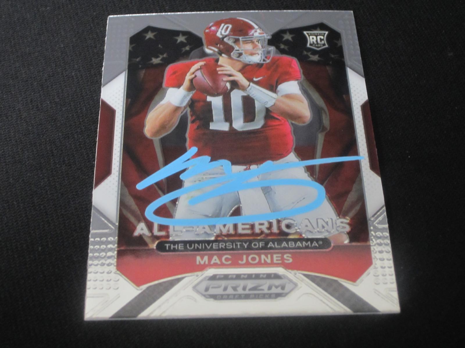 2021 PRIZM DRAFT MAC JONES AUTOGRAPH RC