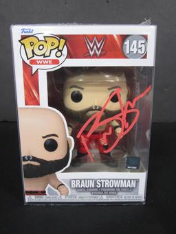 BRAUN STROWMAN SIGNED FUNKO WWE COA