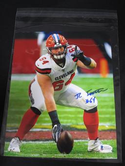 JC TRETTER SIGNED 8X10 PHOTO BROWNS BAS