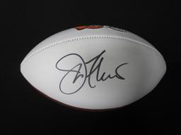 Joe Flacco Signed Browns Logo Football W/Coa