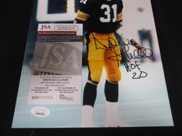 DONNIE SHELL SIGNED 8X10 PHOTO STEELERS JSA