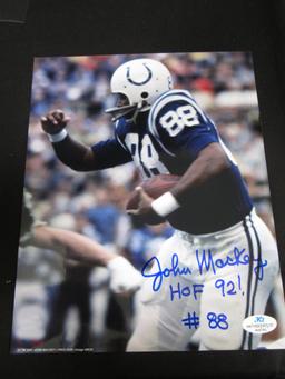 JOHN MACKEY SIGNED 8X10 PHOTO COLTS COA