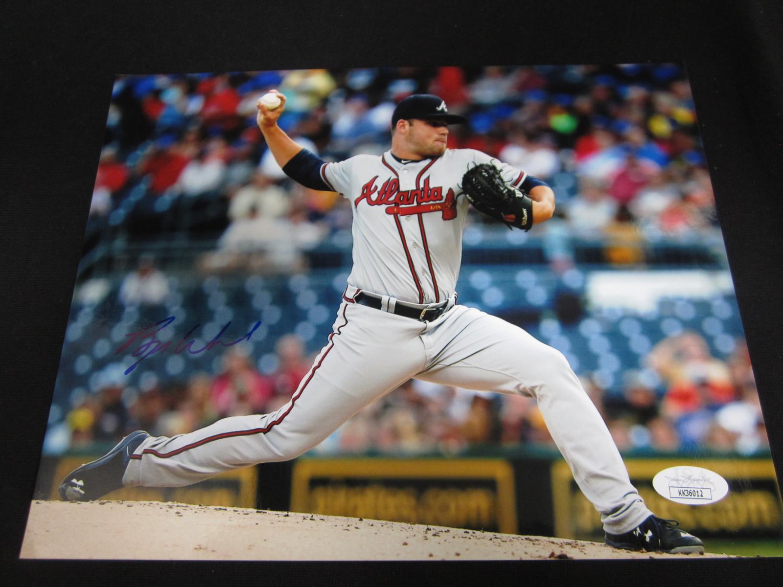 BRYSE WILSON SIGNED 8X10 PHOTO BRAVES JSA