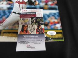 BRYSE WILSON SIGNED 8X10 PHOTO BRAVES JSA