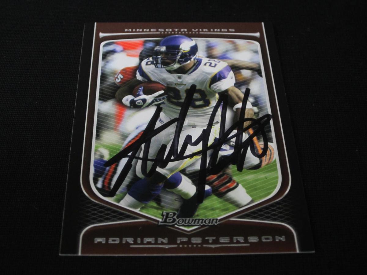 Adrian Peterson Signed Trading Card RCA COA