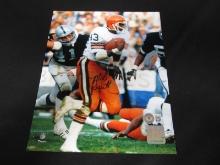 MIKE PRUITT SIGNED 8X10 PHOTO BROWNS BAS