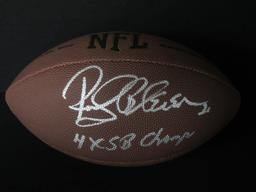 ROCKY BLEIER SIGNED FOOTBALL 4X SB INSC JSA