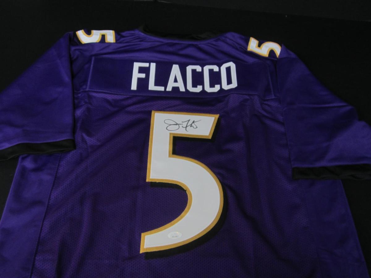 RAVENS JOE FLACCO SIGNED JERSEY JSA COA