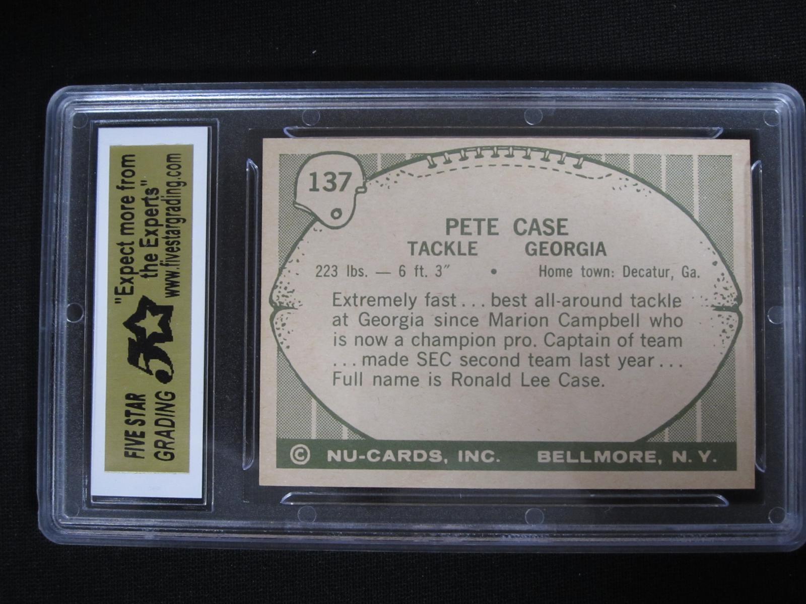 1961 NU-CARD #137 PETE CASE FSG MINT 9
