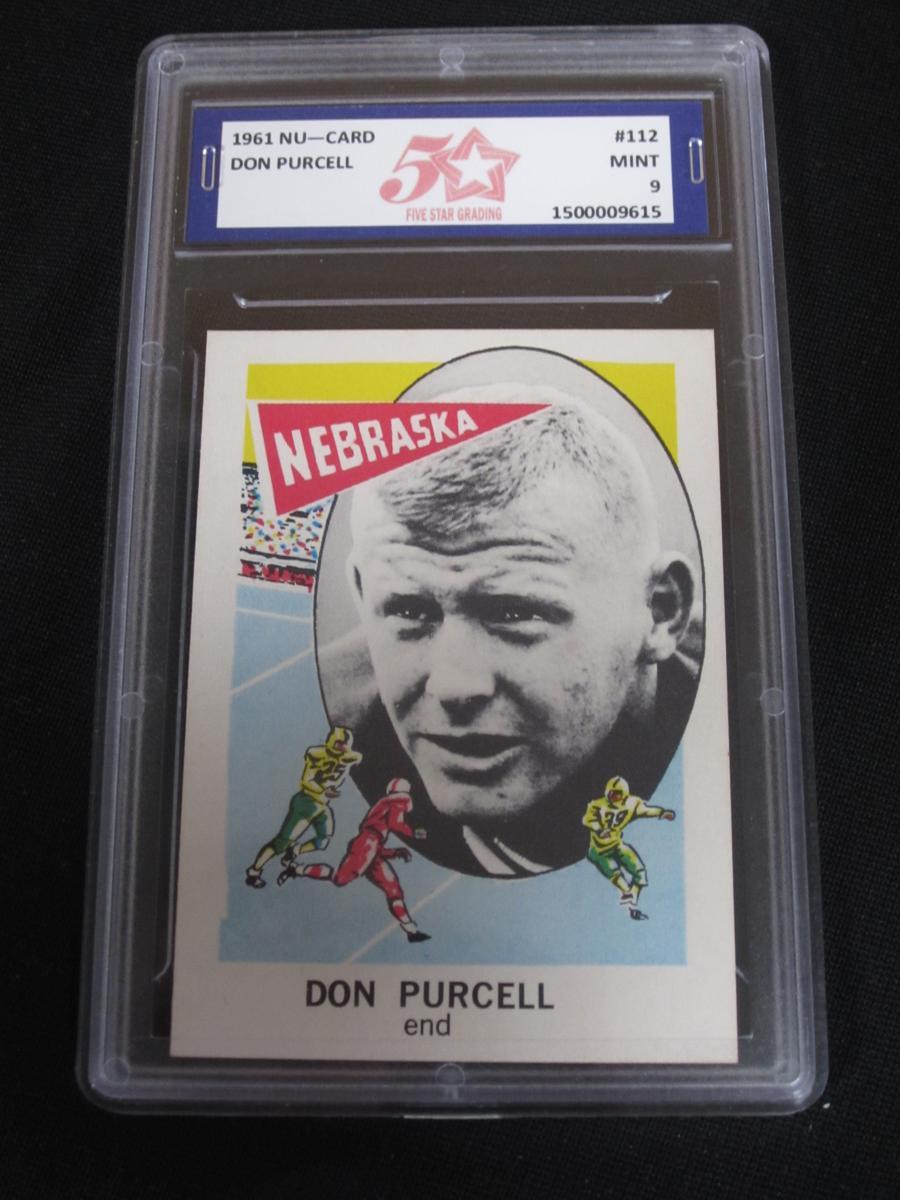 1961 NU-CARD #112 DON PURCELL FSG MINT 9