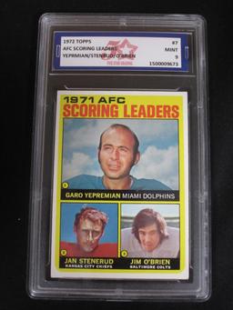 1972 TOPPS #7 1971 AFC SCORING LDR FSG MINT 9