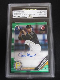 2019 BOWMAN JAMES MARVEL AUTO RC FSG GEM 10