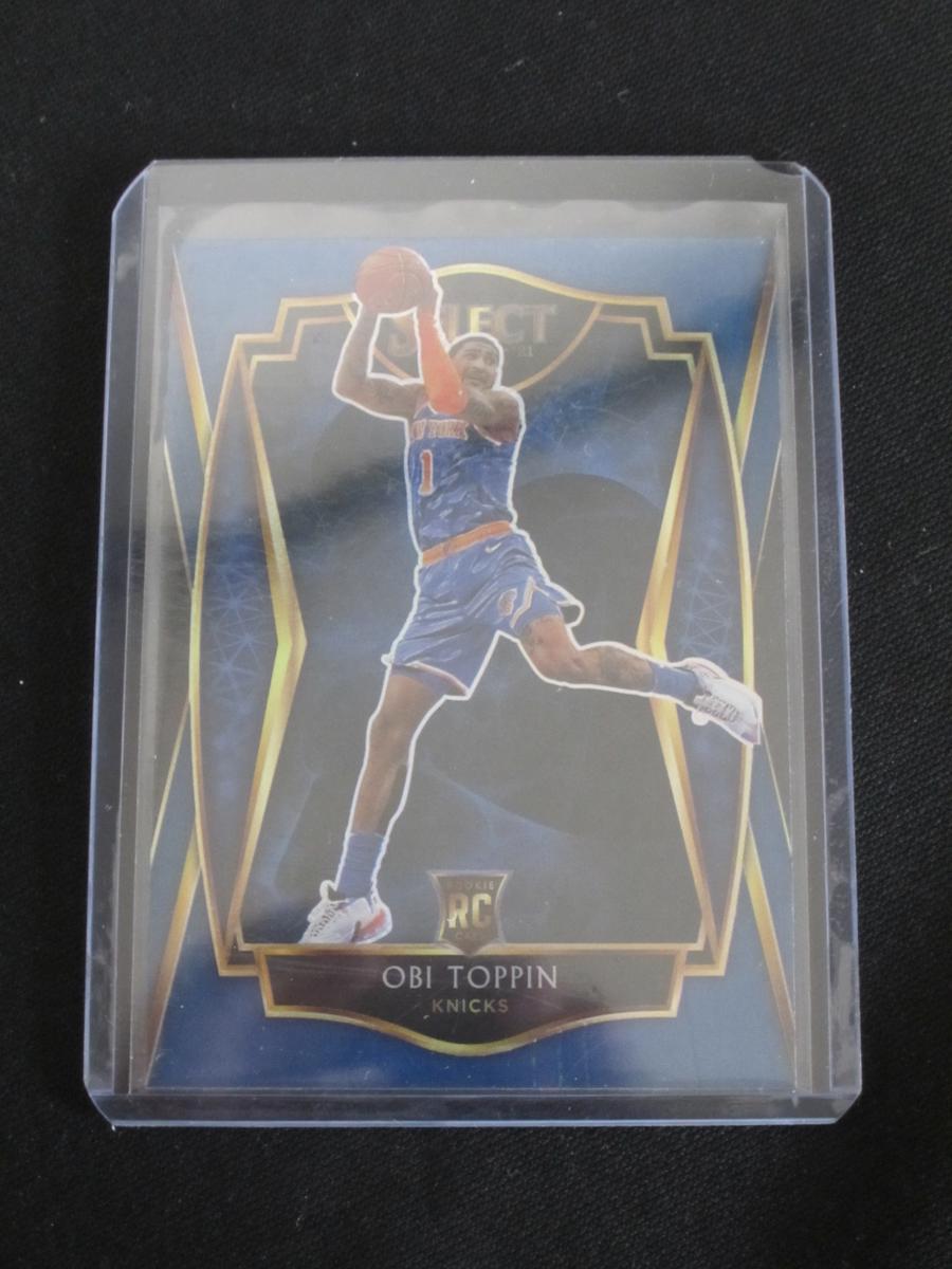 2020-21 SELECT OBI TOPPIN BLUE PRIZM RC