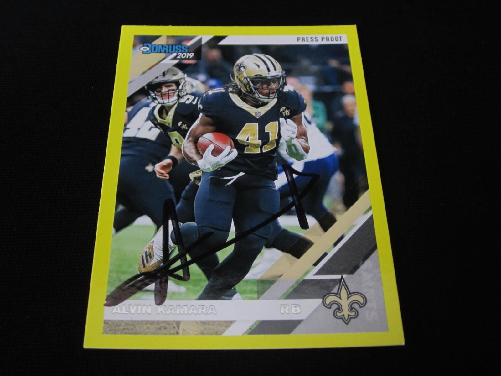 2019 DONRUSS ALVIN KAMARA AUTOGRAPH COA