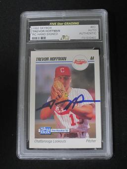 1992 SKYBOX TREVOR HOFFMAN AUTOGRAPH RC