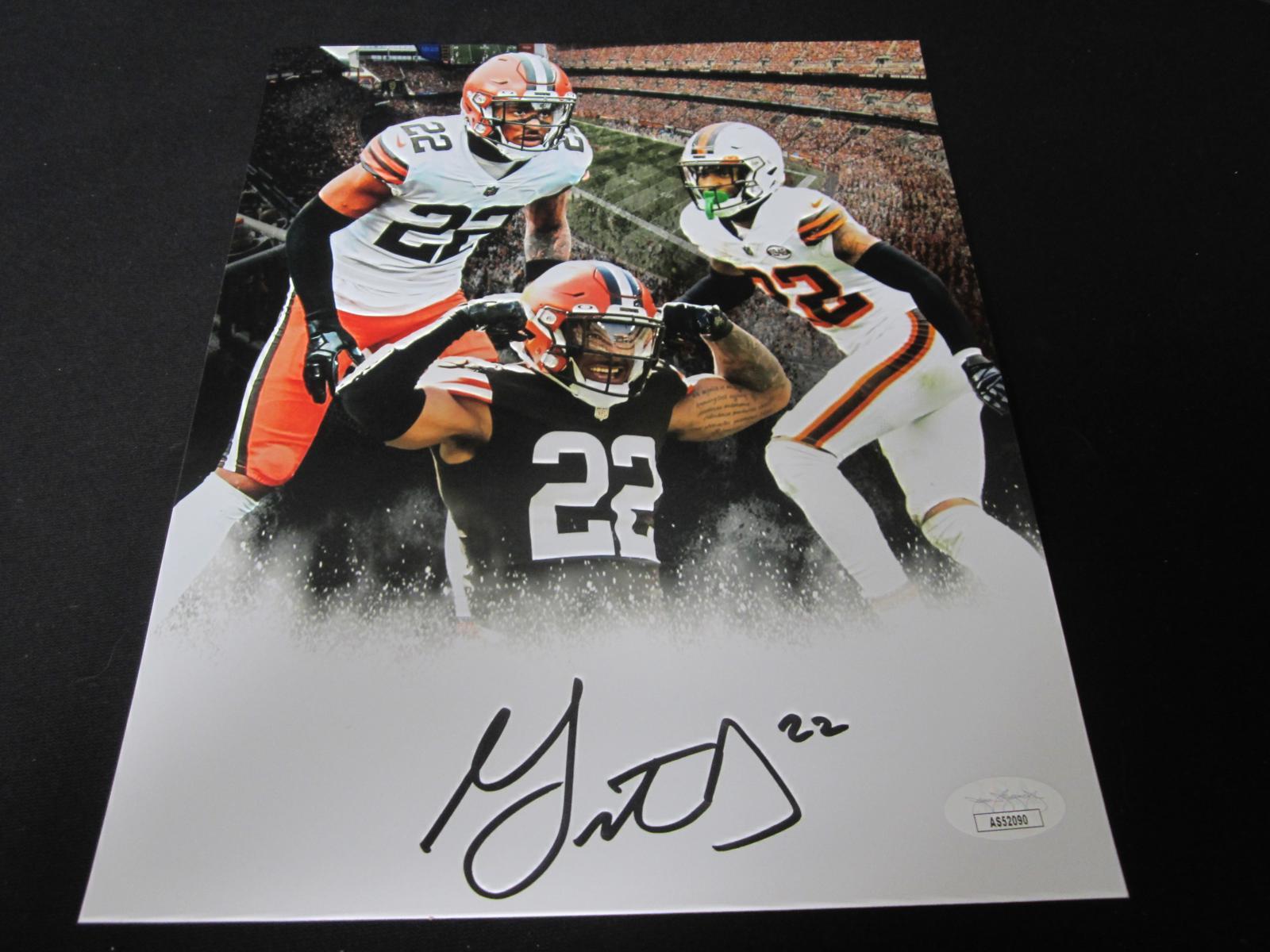 GRANT DELPIT SIGNED 8X10 PHOTO BROWNS JSA