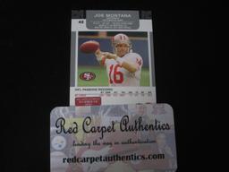 2007 TOPPS JOE MONTANA AUTOGRAPH COA