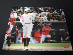 XANDER BOGAERTS SIGNED 8X10 PHOTO COA