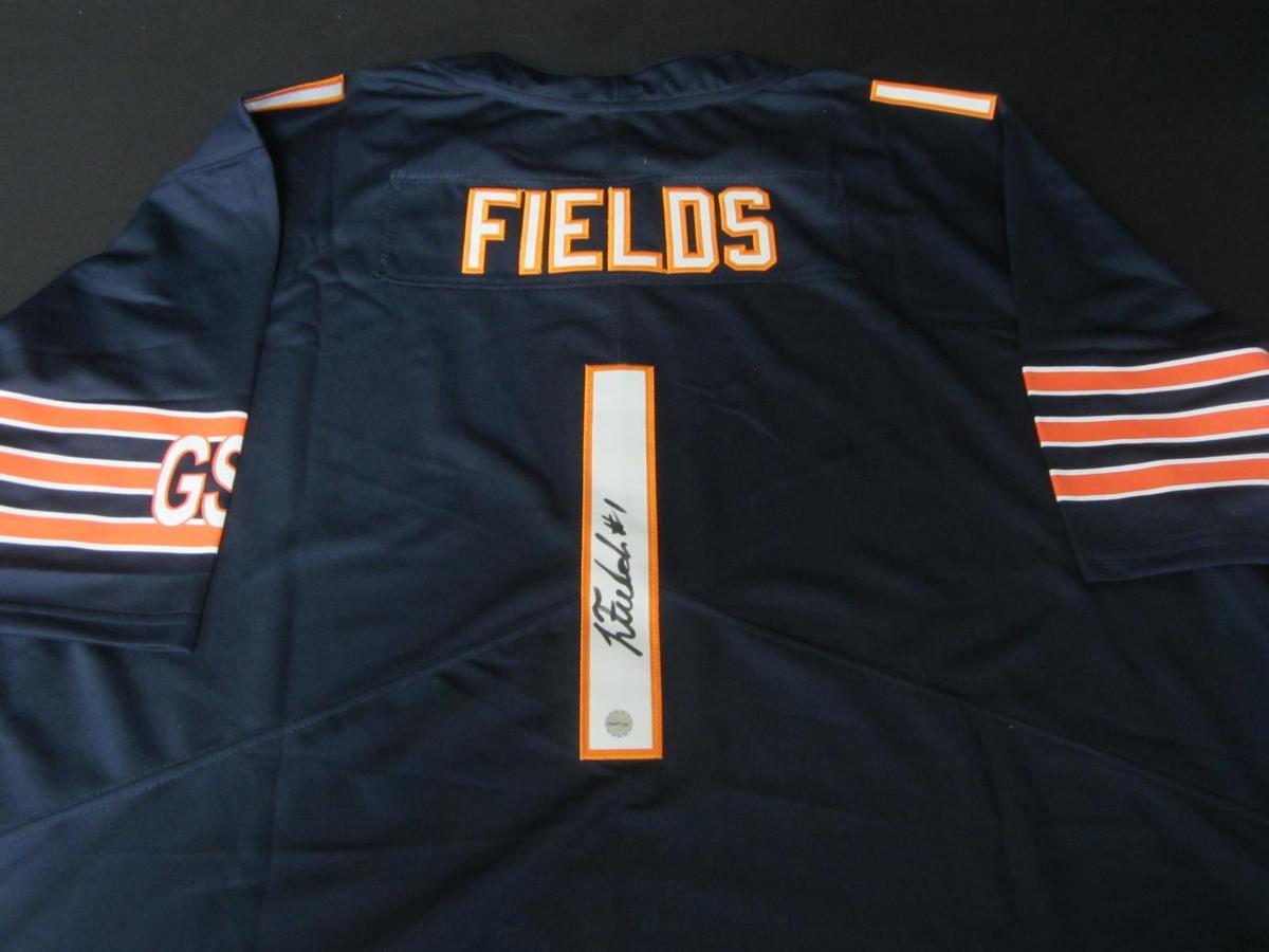 Justin Fields Signed Jersey COA Pros