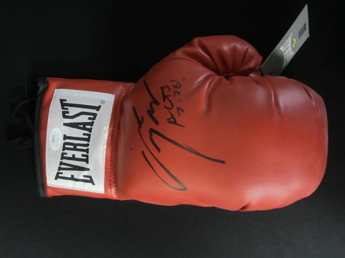 Angel Manfredy Signed Boxing Glove JSA COA