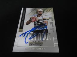 2015 PANINI CONTENDERS DREW BREES AUTOGRAPH