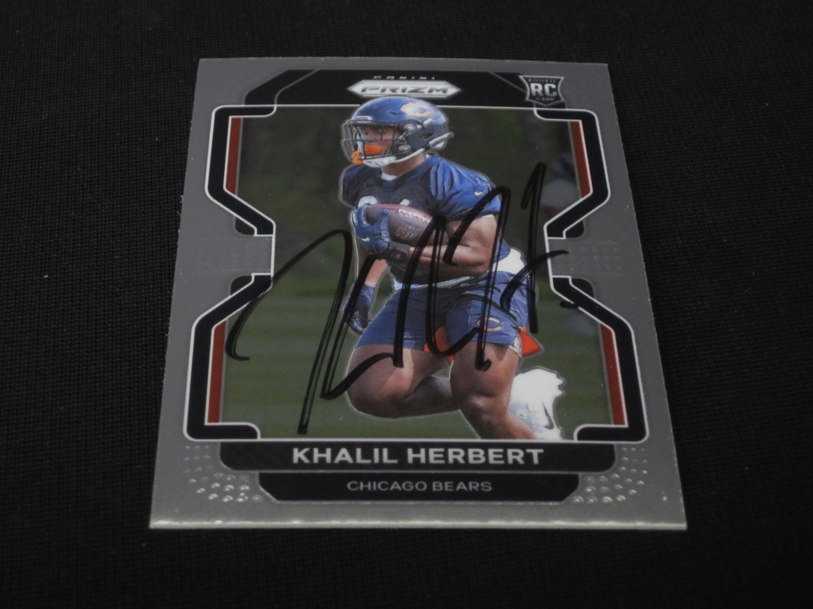 Khalil Herbert Signed Trading Card RC RCA COA