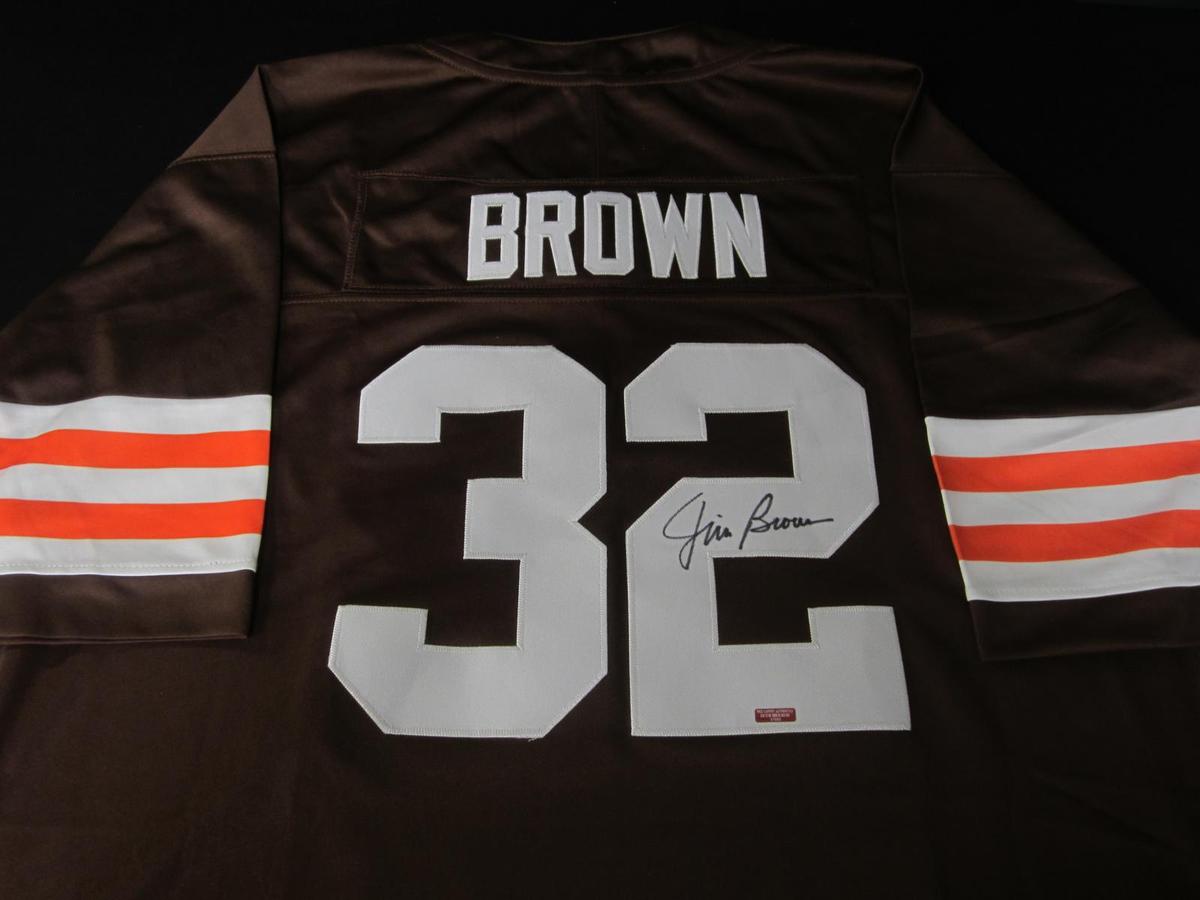 Jim Brown Signed Jersey RCA COA