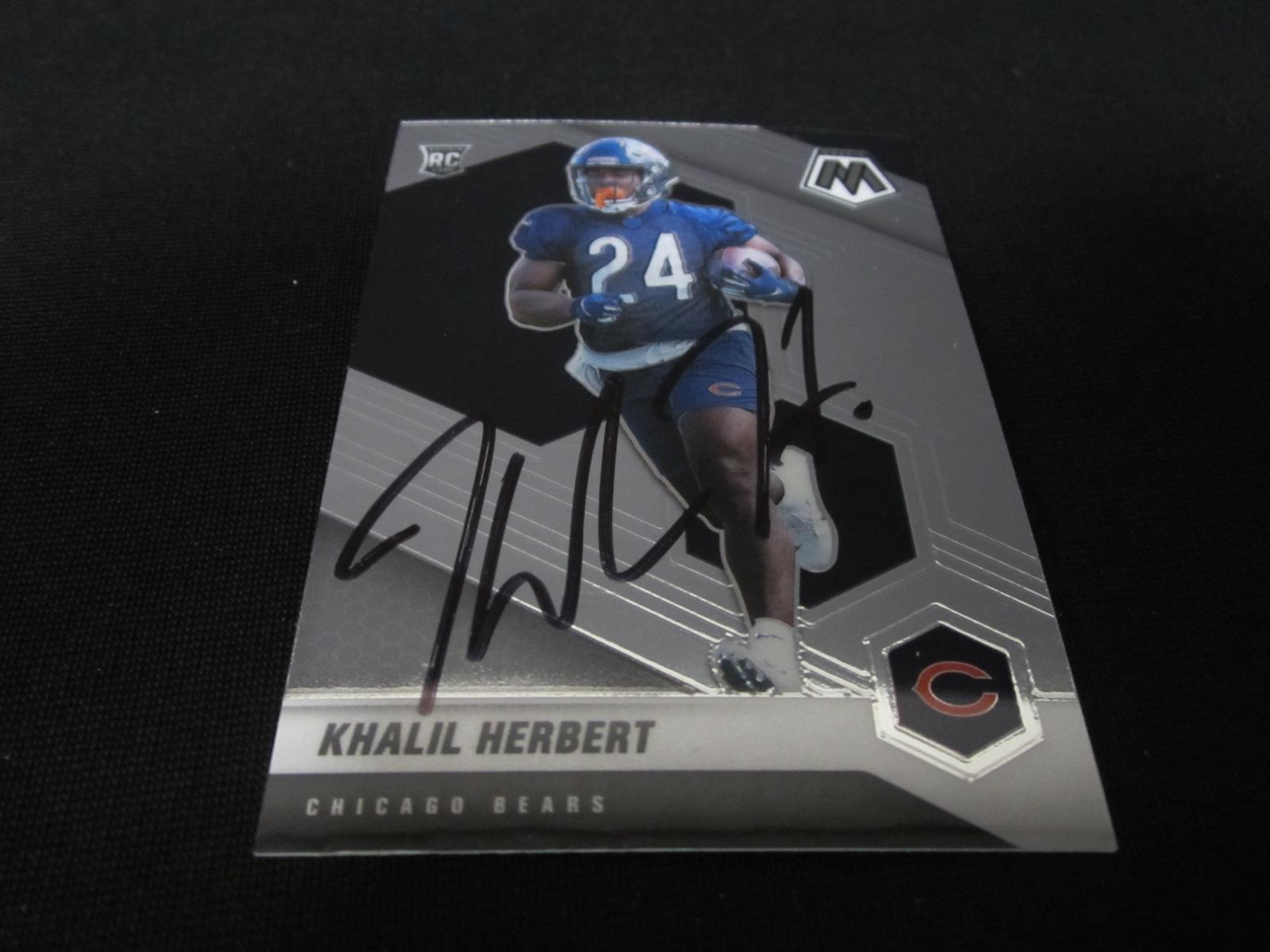 Khalil Herbert Signed Trading Card RC RCA COA