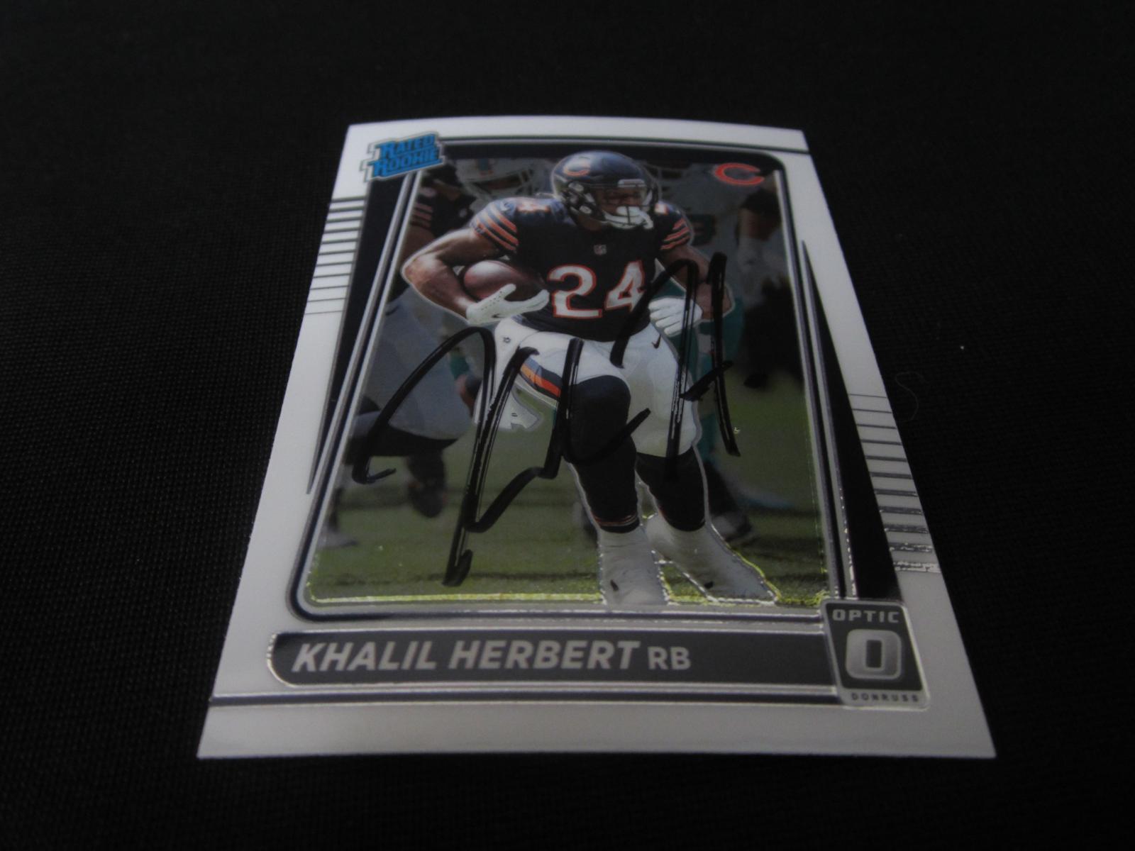 Khalil Herbert Signed Trading Card RC RCA COA