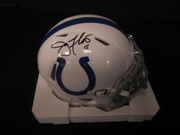 Joe Flacco Signed Mini Helmet JSA COA