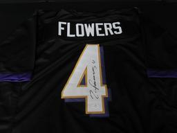 Zay Flowers Signed Jersey FSG COA