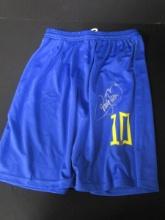 Neymar Jr Signed Soccer Shorts COA Pros