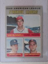 1970 TOPPS 1969 A.L. STRIKEOUT LEADERS NO.72