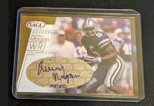 102/200 SP Quincy Morgan 2001 SAGE #A32 Autograph  Rookie Card Auto RC