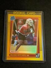 Elijah Mitchell RC 2021 Donruss NFL Gold Holo Press Proof Rated Rookie Card #312