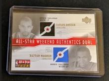 2003 Upper Deck All-Star Authentics Carlos Boozer/ Wagner Dual Patch #AS-CB/DW