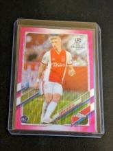 2020-21 Topps Chrome UCL Kenneth Taylor Pink Wave Refractor Rookie RC No.57