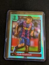 Abde Ezzalzouli 2021-22 Topps Merlin Chrome UEFA Rookie Aqua Prism #78 Barcelona