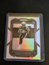 2022 PRIZM NEGATIVE SILVER #328 TYQUAN THORNTON RC ROOKIE NEW ENGLAND PATRIOTS